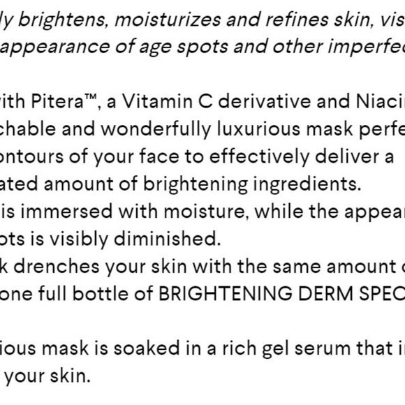 Authentic SK-11 Brightening Derm Revival Mask ×3 - Picture 5 of 5